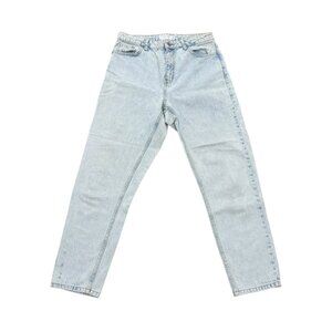 Women’s Topshop Mom Jeans Light Wash Blue Denim 28x27